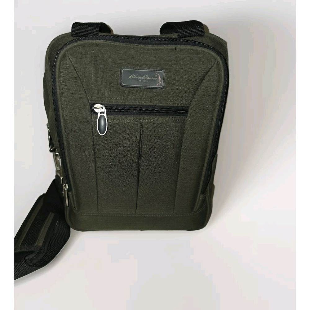 Eddie Bauer Crossbody Travel Shoulder Bag Olive Green Versatile Luggage Carry On